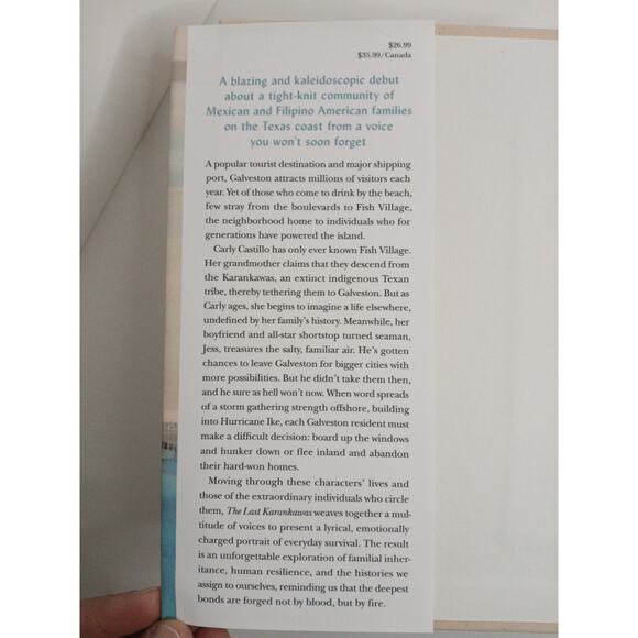 The Last Karankawas Novel Kimberly Garza Hardcover 2022 - Picture 3 of 4